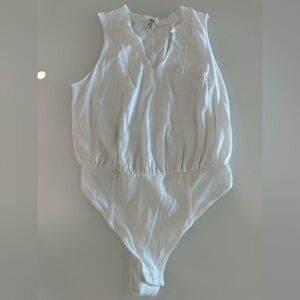 Free People White Bodysuit